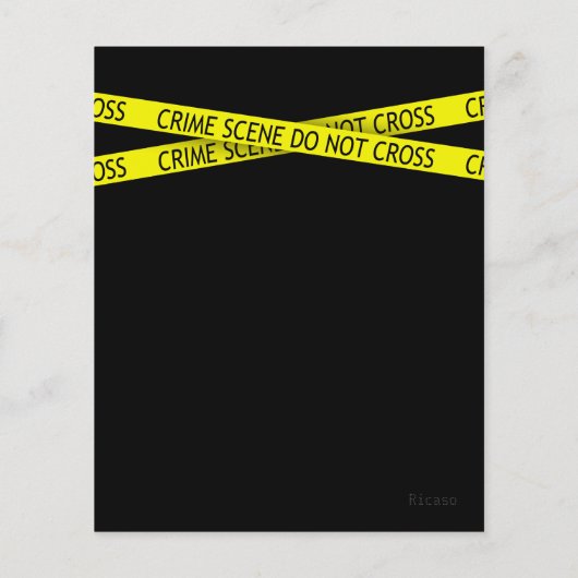 バジェット殺人事件の謎パーティの招待状 (裏面)