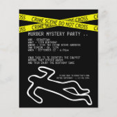 バジェット殺人事件の謎パーティの招待状 (正面)