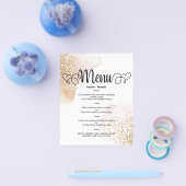 バジェット水の結婚色のメニュー。フライヤー チラシ (シングル)