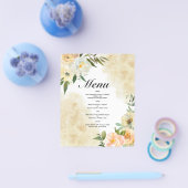 バジェット水の結婚色のメニュー。フライヤー チラシ (シングル)