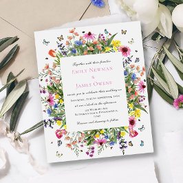 バジェット水の色のワイルドフラワー結婚ズ