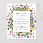 バジェット水の色のワイルドフラワー結婚ズ (正面)