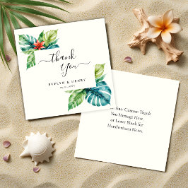 バジェット水の色の緑結婚の緑の世話 ノートカード