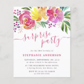 バジェット水の色の花スクリプトサプライズパーティー (正面)