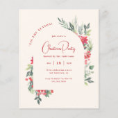 バジェット水の色の葉アーチクリスマスパーティー (正面)