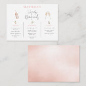 バジェット水の色シャンパンヘン週末3日 ノートカード (正面/裏面)