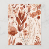 バジェット水の色バーガンディーワイルドフラワー結婚ズ (裏面)