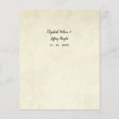 バジェット水の色パインフォレスト冬の結婚式 (裏面)