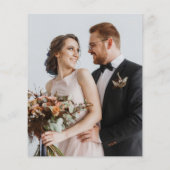 バジェット水の色ワイルドフラワーの写真の日付を保存 (裏面)