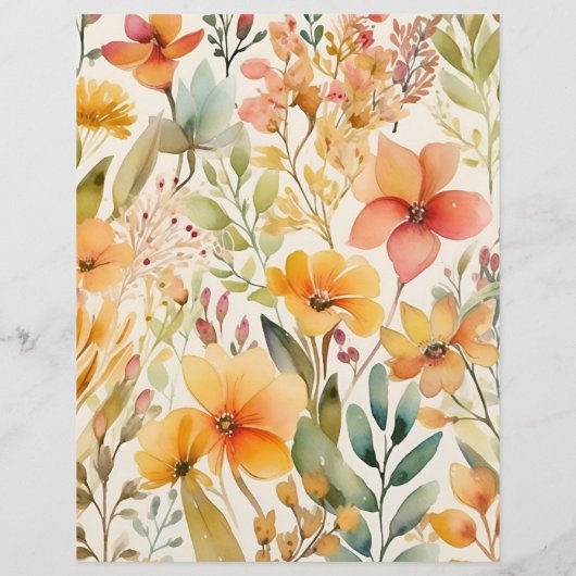 バジェット水の色ワイルドフラワー結婚ズ、ピンクイエロー チラシ (裏面)