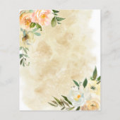 バジェット水の色日付を保存。セーブザデート チラシ (裏面)