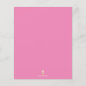 バジェット水カラーウッドランド秋をテーマにしたベビーシャワー チラシ (裏面)