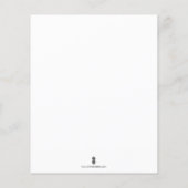 バジェット水カラーフローラベビーシャワー チラシ (裏面)