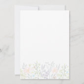 バジェット水カラーフローラ国スタイル素朴 セーブザデート (裏面)