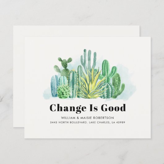 バジェット水彩のサボテン移動の発表 (正面/裏面)