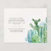 バジェット水彩のサボテン移動の発表 (裏面)