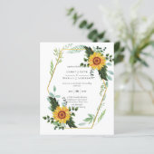 バジェット水彩ひまわり緑結婚園 (スタンド正面)