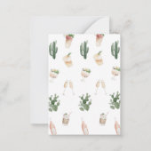 バジェット水彩ドリンクバチェロレッテ ノートカード (裏面)