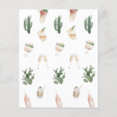 バジェット水彩バチェロレッテ週末の日程 チラシ (裏面)