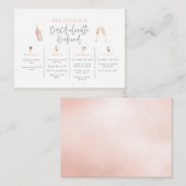 バジェット水彩バチェロレッテ週末 ノートカード (正面/裏面)