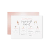 バジェット水彩バチェロレッテ週末 ノートカード (正面/裏面インサイチュ)