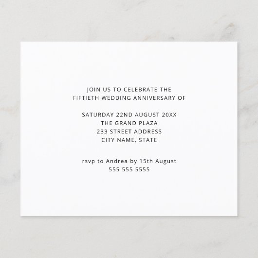 バジェット水彩フローラ金ゴールド50周年記念 (裏面)