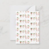 バジェット水彩ブライダルシャワーパーティの招待状 ノートカード (裏面)