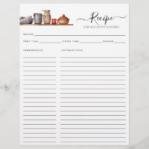 バジェット水彩台所棚具レシピ