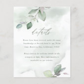 バジェット水色の葉の金属金ゴールド結婚の (裏面)