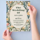 バジェット水色チューリップWilliam 結婚 Morris チラシ (手)