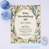 バジェット水色チューリップWilliam 結婚 Morris チラシ (シングル)