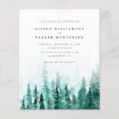 バジェット水色パインツリーフォレ素朴スト結婚 (正面)