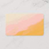 バジェット水色ピンク黄色QRコードRSVPカード 名刺 (裏面)