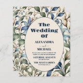 バジェット水色フローラウィリアム結婚モリス (正面/裏面)