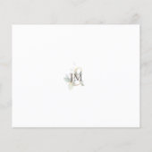 バジェット水色ユーカリ日付カードを保存 (裏面)