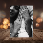 バジェット水色勾配インクとパープル結婚ズ チラシ