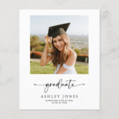 バジェット法書道写真卒業招待状 チラシ (裏面)