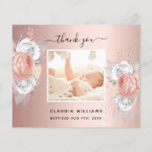 バジェット洗礼フローラバラ金ゴールド感謝してい写真あなた (裏面)