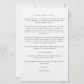 バジェット洗練B&Wミニマリスト結婚写真ズ (裏面)