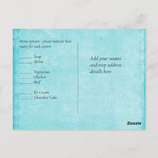 バジェット海ガラスシェード水結婚色の ポストカード (裏面)