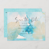 バジェット海ガラスシェード水結婚色の ポストカード (正面/裏面)