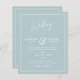 バジェット海ガラスセージ緑のモノクローム結婚ズ