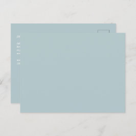 バジェット海ガラスセージ緑のモノクローム結婚ズ ポストカード