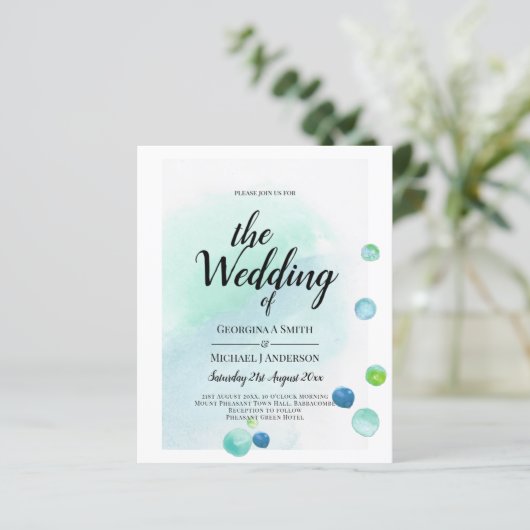 バジェット海シーガグラデーションラスティール（緑がかった色）ブルー結婚ズINV (スタンド正面)