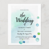 バジェット海シーガグラデーションラスティール(緑がかった色)ブルー結婚ズINV (正面)