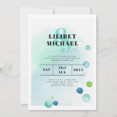 バジェット海シーガグラデーションラスティール（緑がかった色）ブルー結婚ズINV (正面)