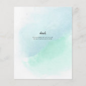 バジェット海シーガグラデーションラスティール(緑がかった色)ブルー結婚ズINV チラシ (裏面)