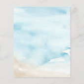 バジェット海シーサマービーチ結婚式招待状 (裏面)