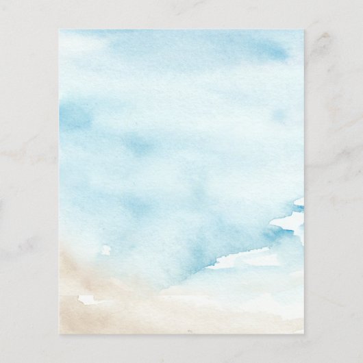 バジェット海シーサマービーチ結婚式招待状 (裏面)