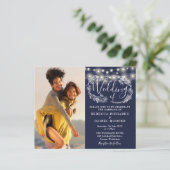 バジェット海軍ブルーライト2フォトウェディング招待 (スタンド正面)